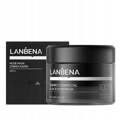 چسب بینی کاسه ای ضد جوش سرسیاه زغال بامبو لانبنا ( مشکی )