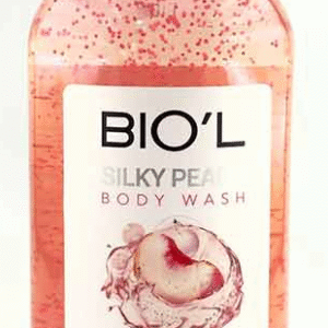 شامپو بدن ژلی سیلکی پیچ حاوی اسکراب بیول 400 میل